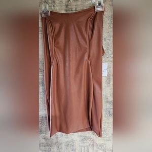 Strapless mini dress